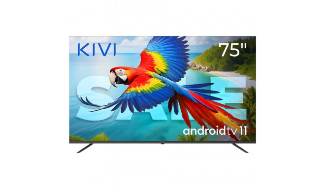 75", UHD, Android TV 11, Black, 60 Hz, AV1, Sound 2x12W, 127 kWh/1000h, Energy F, WiFi5G, BT5.1, 4xH