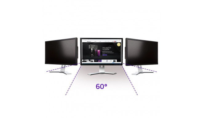 Display Privacy Filter - Qoltec 51057 58.4 cm (23") Anti-Reflective Translucent