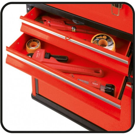Tool Box - Yato Yt-09107, Metal Black, Red