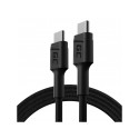 USB Cable - Green Cell KABGC30 USB 2.0 1.2m USB C Black