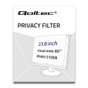 Display Filter - Qoltec 60.5 Cm, Silver
