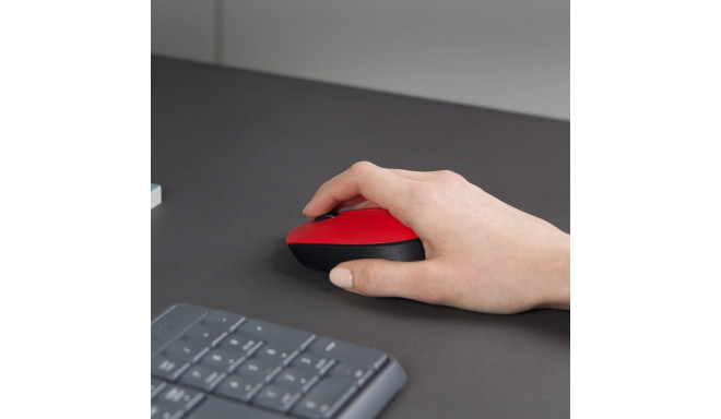 Wireless Mouse - Logitech M171 USB Black; Red