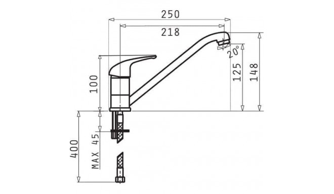 Kitchen Mixer - Pyramis Asalia 4l Black