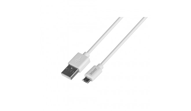 USB Cable - Savio CL-123 1m USB 2.0 Male A to Female Micro-USB B