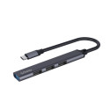 USB Hub - Savio Ak-71 3xusb-a 2.0, 1xusb-a 3.0, 4-in-1, 5 Gbps