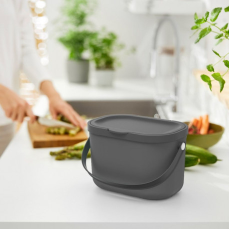 Waste Container - ROTHO Albula 3.2L Anthracite