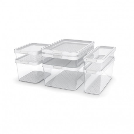 Food Storage Container - ROTHO Rondo Cauma 1.2L White Transparent