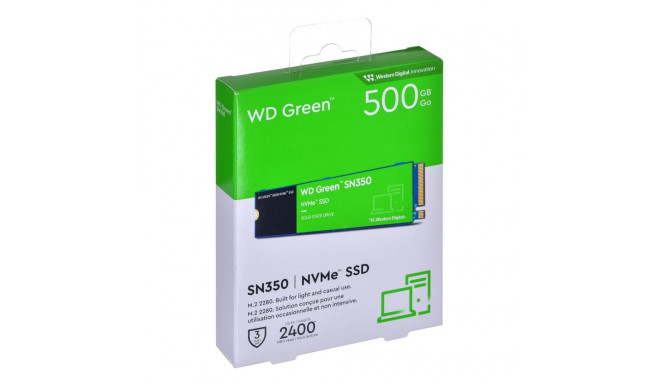 M.2 SSD - WD Green SN350 500GB PCIe NVMe 3.0 WD Green SN350 500GB M.2 PCIe NVMe 3.0 x4 SSD