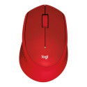 Wireless Mouse - Logitech M330 Silent Plus 1000 DPI Red