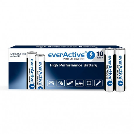 Battery - Everactive Pro Lr03 Aaa Shrink Pack 10 Pieces