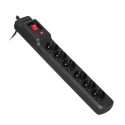 Power Strip - Activejet COMBO 6GN 1.5M 6 AC Outlets Black