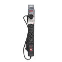 Power Strip - Activejet COMBO 6GN 1.5M 6 AC Outlets Black