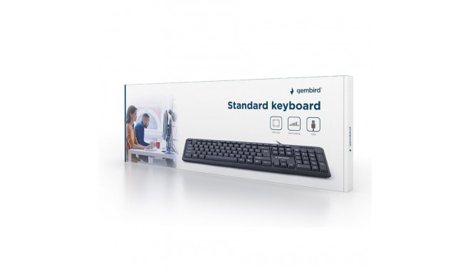 Computer Keyboard - Gembird Kb-u-103-ru Keyboard Office USB Qwerty Eng