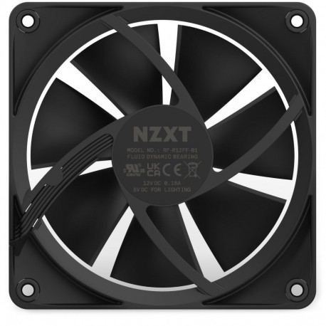 Computer Case Fan - Nzxt F120 RGB 12cm, Black