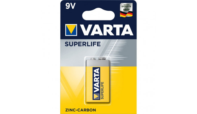 Battery - Varta Superlife 9v Zinc-carbon