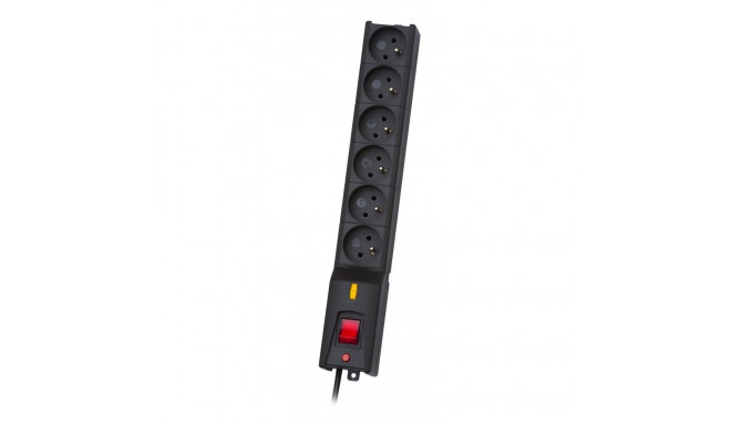 Power Strip - Lestar 6, Black