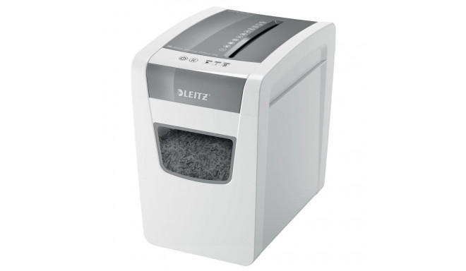 Paper Shredder - Leitz IQ Slim P-4 Cross Shredding 10 Sheets White