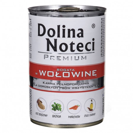 Wet Dog Food - DOLINA NOTECI Premium Beef 400g Gluten-Free