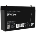 Battery - Green Cell Agm39 7200mah 6v