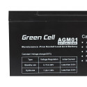 Battery - Green Cell 6v 12ah 12000mah Sealed Lead Acid Battery