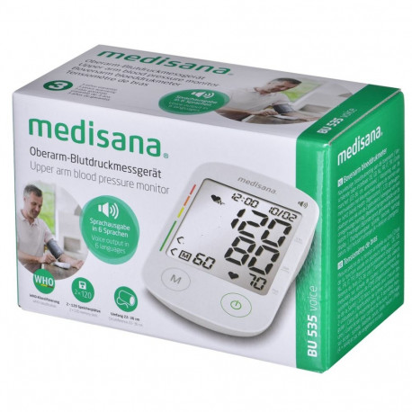 Blood Pressure Monitor - Medisana BU 535 VOICE Upper Arm 2 Users LCD Display