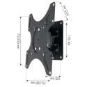 TV Wall Bracket - Techly ICA-LCD 2900B 19-37" Tilt Swivel Black