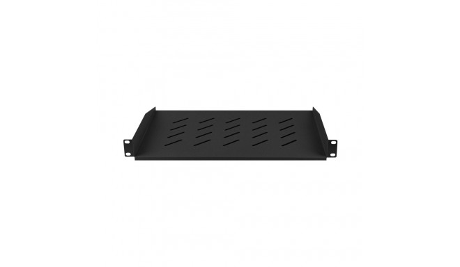 Rack Shelf - Lanberg AK-1008-B 1U 482.6x315mm Load Capacity 20kg Black