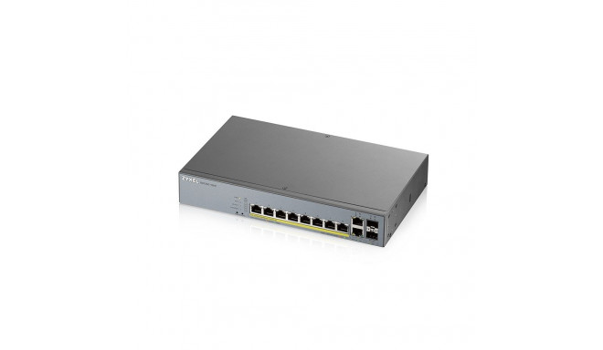 Network Switch - Zyxel GS1350-12HP Managed L2 Gigabit Ethernet PoE 130W 10-Port SFP Grey