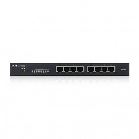 Ethernet Switch - Zyxel Gs1900-8 8 Port Gigabit Ethernet Switch Black