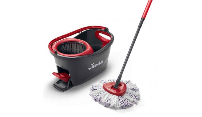 Spin Mop - Vileda Turbo 3w1 Microfibre Black Red