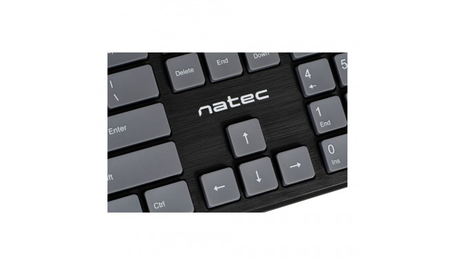 Keyboard - NATEC Discus 2 Slim USB Wired Silent Membrane QWERTY 108-Key