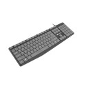 Keyboard - Natec Nautilus Slim Full-Size Wired Grey/Black