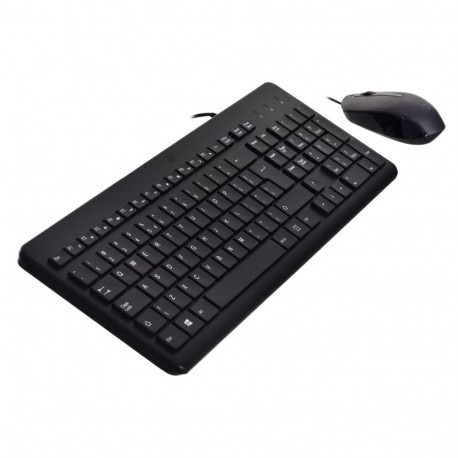 Wired Keyboard and Mouse Set - HP 150 USB Full-size Black