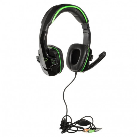 Headphones - Esperanza EGH310G Binaural Gaming Black/Green