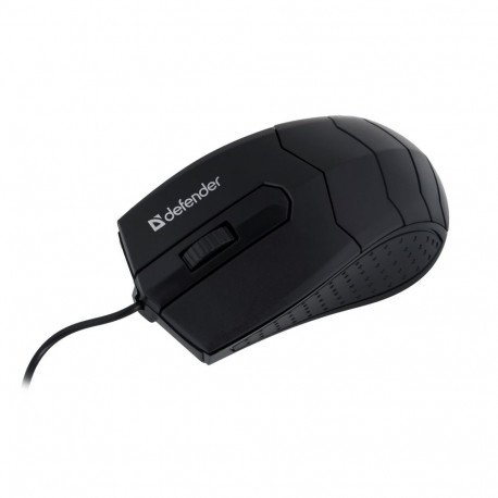 Optical Mouse - Mouse Defender Mb-530 Black 1000dpi