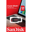 USB Flash Drive - Sandisk Cruzer Blade 128 Gb, Black, Red