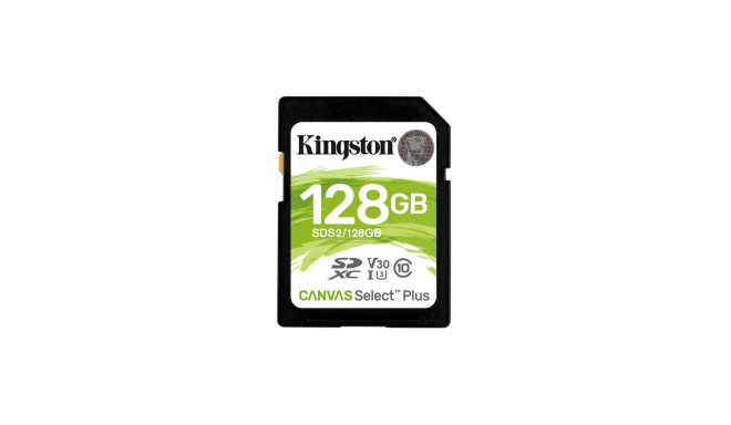 Memory Card - Kingston 128GB Sdxc Canvas Select Plus U3 V30, Blue