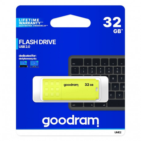 USB Flash Drive - Goodram UME2 32GB USB Type-A 2.0 Yellow