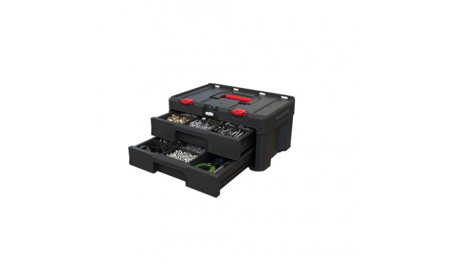 Portable Toolbox - Keter 2 Drawers, Black