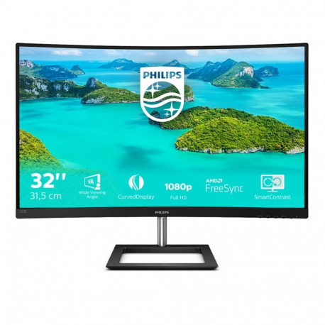 Monitor - Philips E Line 322E1C 31.5" Full HD Curved Black