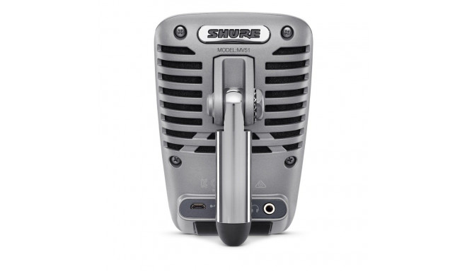 Digital Microphone - Shure Motiv Mv51 Grey Digital Camera Microphone