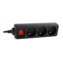 Power Strip - Gembird Eg-psu3f, Black