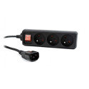 Power Strip - Gembird Eg-psu3f, Black