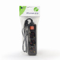 Power Strip - Gembird 0.6m 3ac, Black