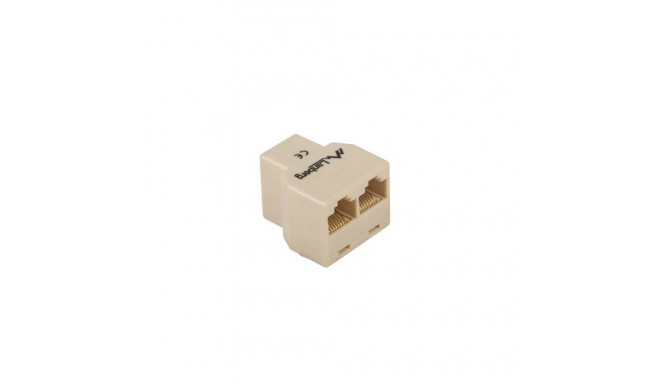 Network Adapter - Lanberg Ad-rj45-2rj45-ou Beige