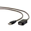 USB Cable - Gembird A/m 10m USB 2.0, Black