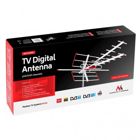 Outdoor Antenna - Maclean TV Systems Mctv-855a Full Hd Dvb-t/t2 H.265