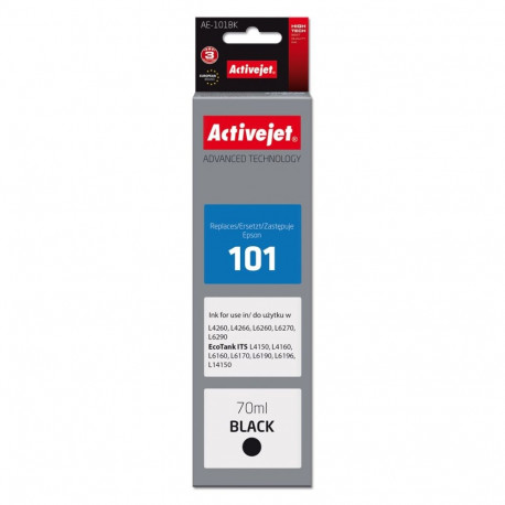 Ink Cartridge - Activejet Ae-101bk 70ml Black