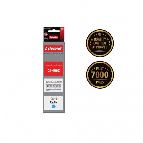 Ink Cartridge - Canon Gi-490c Supreme Cyan 70ml 7000 Pages