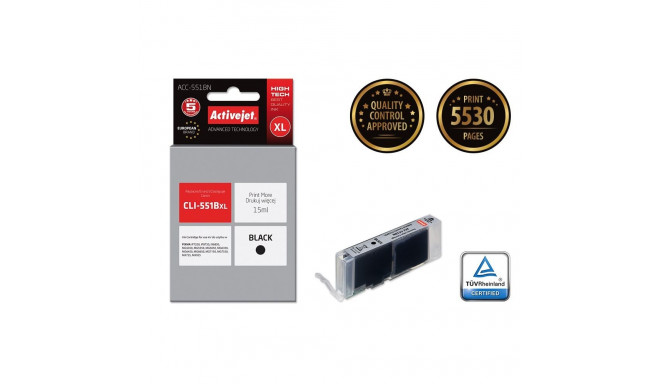 Ink Cartridge - Activejet Acc-551bn, 15ml Black